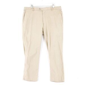 Peter Millar Tan Cotton Chino Pants 38/27‎ Mid Rise Flat Front